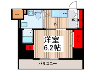 ﾌﾟﾚｰﾙ･ﾄﾞｩｰｸ門前仲町Ⅲ(1001)の物件間取画像